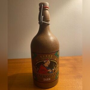 St. Sebastian Dark Belgian Ale - Stoneware Flip Top Empty Bottle